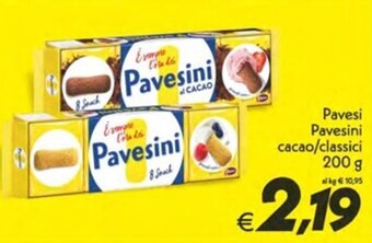 Pavesi Pavesini cacao/classici 200 g