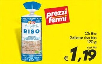 Iper Super Conveniente Ok Bio Gallette riso bio 120 g offerta