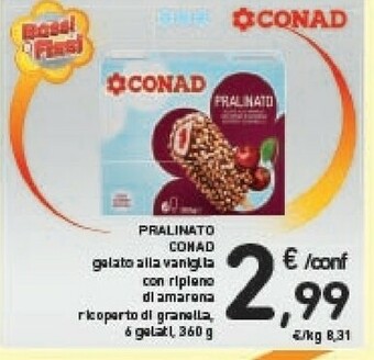 Conad Conad Prelinato Alla Vaniglia 360g offerta