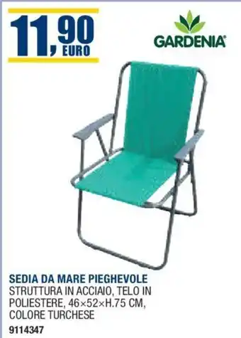 GARDENIA SEDIA DA MARE PIEGHEVOLE