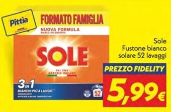 Iper Super Conveniente Sole Fustone bianco solare 52 lavaggi offerta
