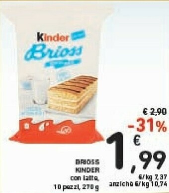 Conad Ferrero Kinder Brioss 270 G(ml) offerta