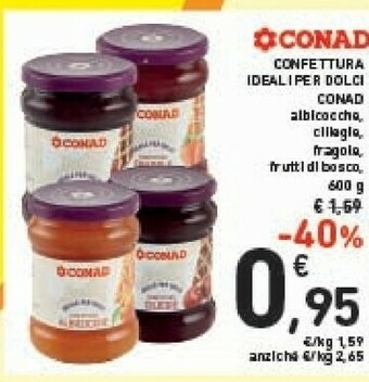 Conad Conad Confettura Ideali Per Dolci Albicoccha /fragola offerta