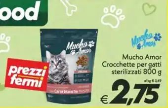Iper Super Conveniente Mucho Amor Crocchette per gatti sterilizzati 800 g offerta