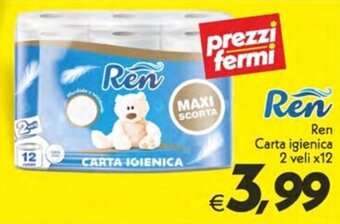 Iper Super Conveniente Ren Carta igienica 2 veli x12 offerta