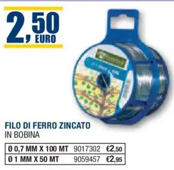 Bricofer FILO DI FERRO ZINCATO IN BOBINA offerta
