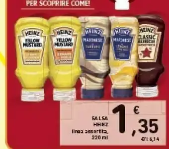 Conad Heinz Salsa Linea Assortiti offerta