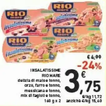 Conad Rio Mare Insalatissime Mais E Tonno offerta