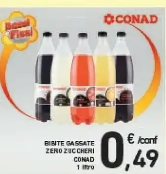 Conad Conad - Bibite Gassate Senza Zuccheri 1000 Ml offerta