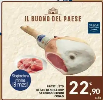 Conad Conad Prosciutto Di San Daniele Dop Sapori&dintorni offerta