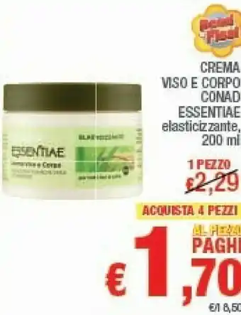 Conad Conad Essentiae Crema Corpo E Viso Elasticizzante offerta