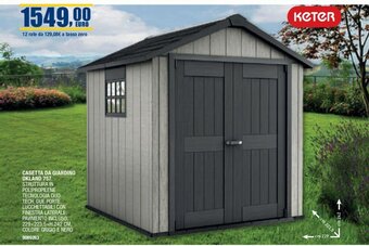 Bricofer CASETTA DA GIARDINO OKLAND 757 offerta