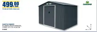 Bricofer GARDENIA CASETTA PONENTE 277×191 xH.202 CM offerta