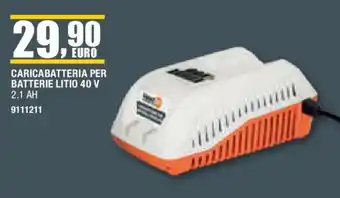 Bricofer CARICABATTERIA PER BATTERIE LITIO 40 V 2.1 AH offerta