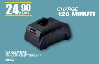 Bricofer CARICABATTERIE STANDARD, PER BATTERIE 18 V offerta