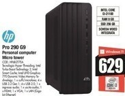 Vobis Hp pro 290 g9 personal computer micro tower offerta