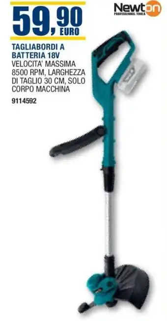 Bricofer Newton TAGLIABORDI A BATTERIA 18V offerta