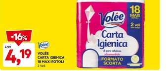 DPiù Volee carta igienica offerta