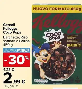 Carrefour Market Kelloggs cereali coco pops offerta