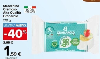 Carrefour Market Granarolo stracchino cremoso alta qualità offerta