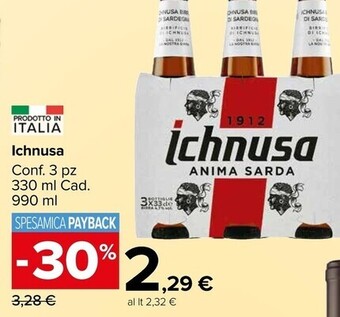 Carrefour Market Ichnusa birra offerta