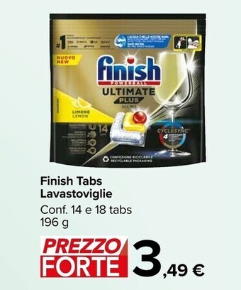Carrefour Market Finish tabs lavastoviglie offerta