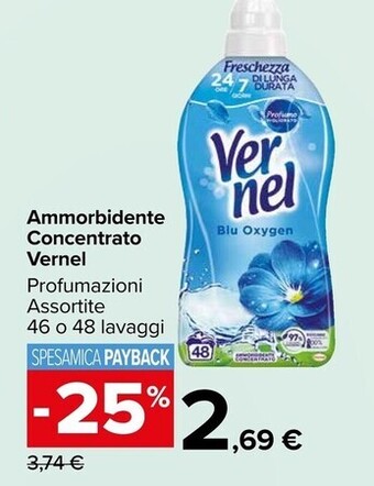 Carrefour Market Vernel ammorbidente concentrato offerta