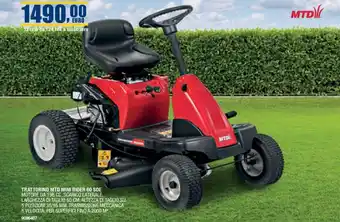MTD TRATTORINO MTD MINI RIDER 60 SDE MOTORE DA 196 CC