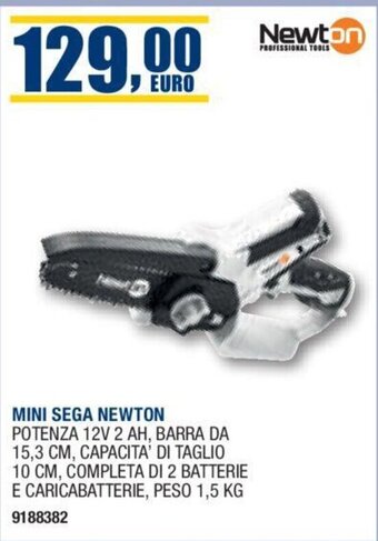 Bricofer MINI SEGA NEWTON POTENZA 12V 2 AH offerta