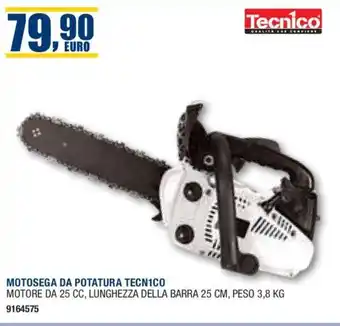 Bricofer Tecnico MOTOSEGA DA POTATURA MOTORE DA 25 CC offerta