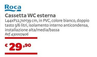 Bricocenter Roca Cassetta WC Esterna offerta