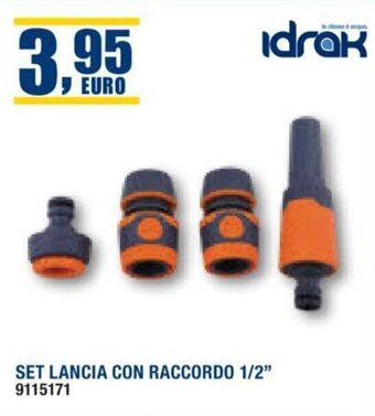 Bricofer idrak SET LANCIA CON RACCORDO 1/2" offerta