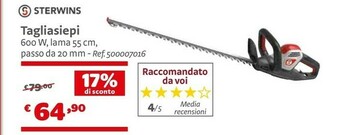 Bricocenter Sterwins Tagliasiepi offerta