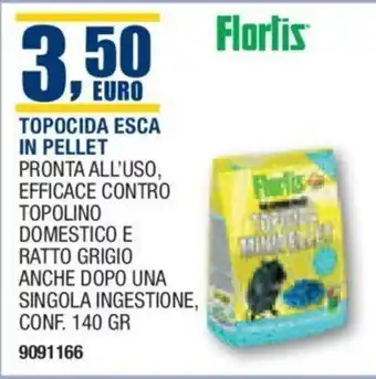 Bricofer TOPOCIDA ESCA IN PELLET Conf. 140 gr offerta