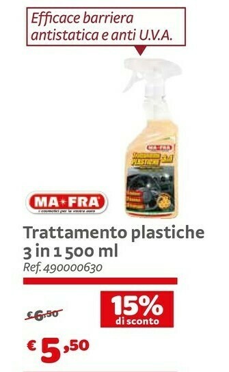 Bricocenter MA-FRA Trattamento Plastiche 3 In 1 500ml offerta