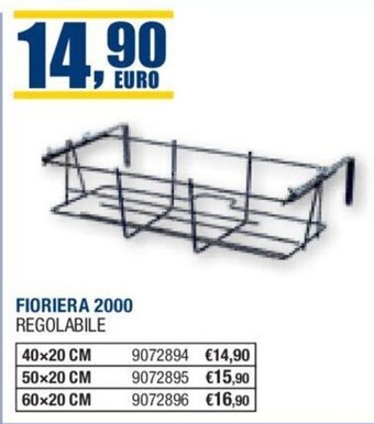 Bricofer FIORIERA 2000 REGOLABILE 40x20 CM offerta