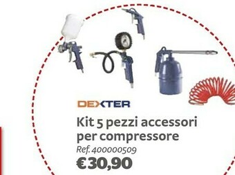 Dexter Kit 5 Pezzi Accessori Per Compressore