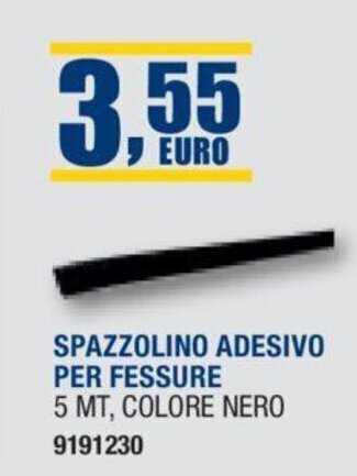 Bricofer SPAZZOLINO ADESIVO PER FESSURE 5 MT offerta