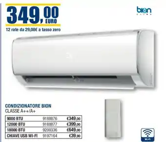 Bricofer CONDIZIONATORE BION CLASSE A++/A+ offerta