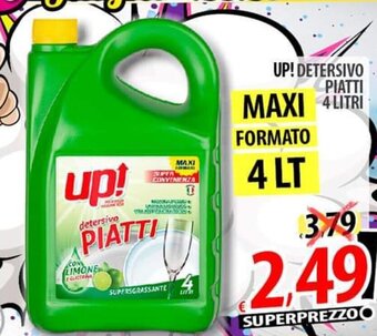 Il Genio Supermercato UP! DETERSIVO PIATTI 4 LITRI offerta