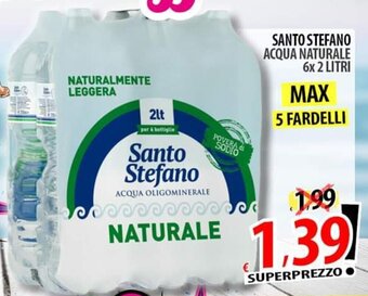 Il Genio Supermercato SANTO STEFANO ACQUA NATURALE 6x 2 LITRI offerta