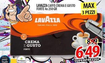 Il Genio Supermercato LAVAZZA CAFFÈ CREMA E GUSTO FORTE 4x 250 GR offerta
