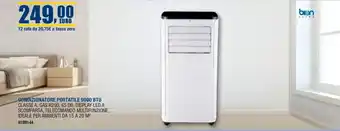 Bricofer CONDIZIONATORE PORTATILE 9000 BTU offerta