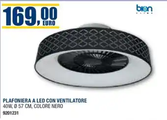 PLAFONIERA A LED CON VENTILATORE 40W,057 CM
