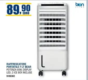 Bricofer RAFFRESCATORE PORTATILE 7 LT BEAR offerta