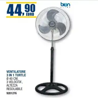 VENTILATORE 3 IN 1 TURTLE bion