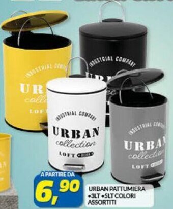 Risparmio Casa URBAN PATTUMIERA 3LT-5LT COLORI ASSORTITI offerta