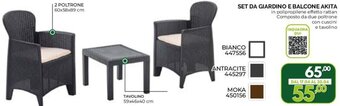 Orizzonte SET DA GIARDINO E BALCONE AKITA offerta