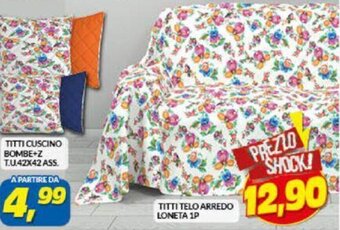 Risparmio Casa TITTI CUSCINO BOMBE+Z T.U.42X42 ASS. offerta