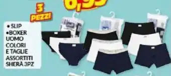Risparmio Casa SLIP .BOXER UOMO E TAGLIE ASSORTITI SHERA 3PZ offerta